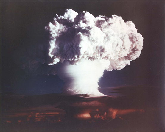 1952年試爆氫彈——「邁克（Ivy Mike）」，為泰勒所促成。（圖／wikipedia）