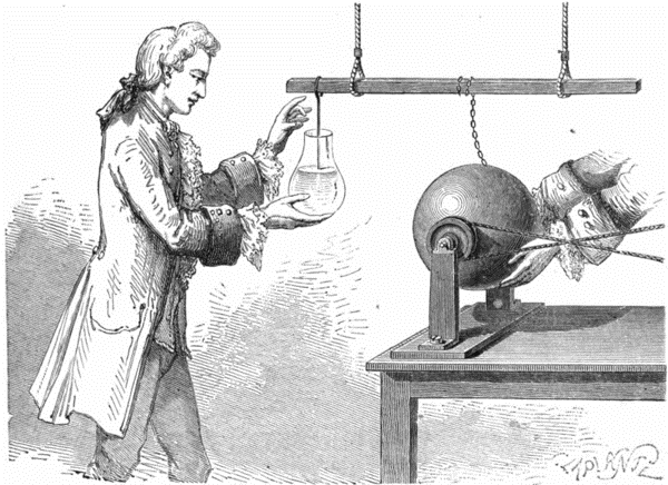 馬森布洛克發明人類第一個儲電裝置，萊頓瓶；是電學發展的關鍵。（圖 / Wikipedia，Laplante，2013/08/13）