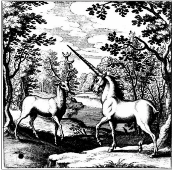 煉金術文獻中有煉金象徵的動物——鹿及獨角獸(大英圖書館藏書1034.h21)