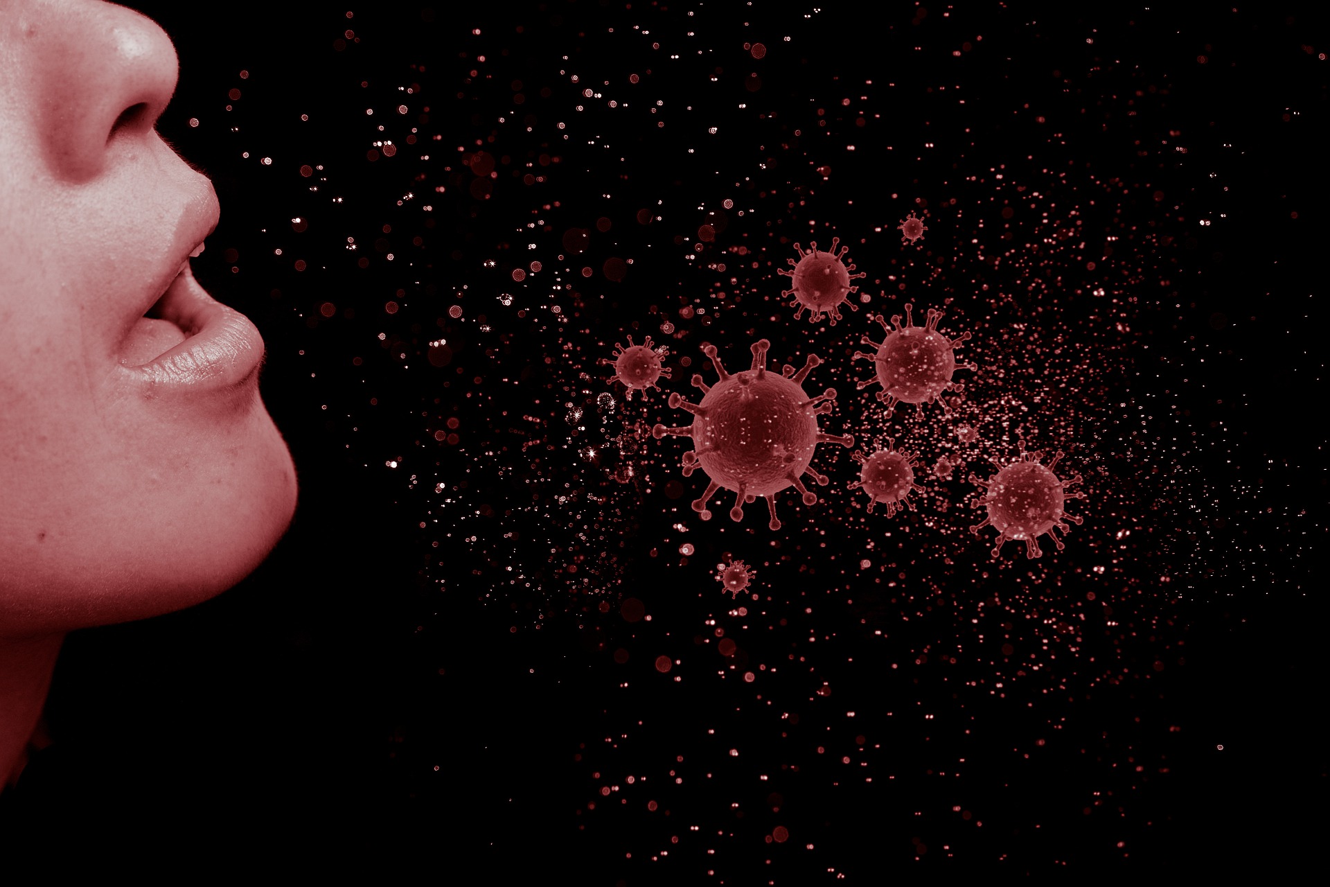 飛沫接觸，是當今感冒常見的傳染方式之一。（圖／Pixabay）