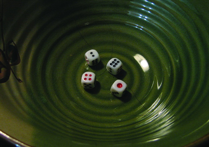 擲骰子的結果是典型的機率問題（照片來源：李金駿）