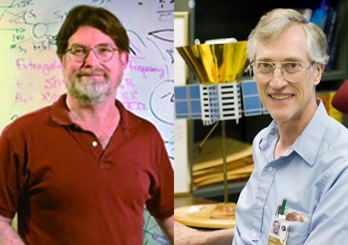 獲得2006年諾貝爾物理學獎的馬德爾與史穆特（圖／http://www.nasa.gov/及http://www.lbl.gov/）
