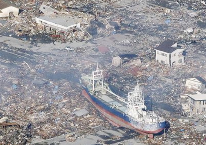 2011年日本海嘯使海岸地區成為一片廢墟
