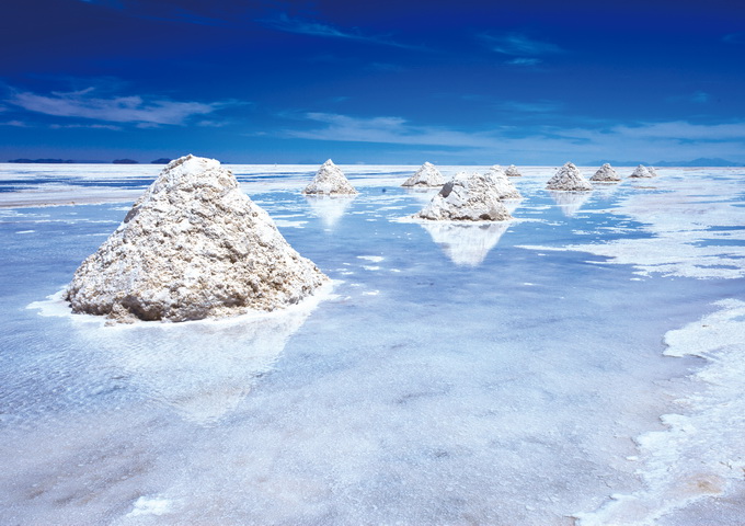 南美玻利維亞的烏尤尼鹽原，據說蘊含的鋰約占全球鋰總量的七成。（圖片來源：種子發）