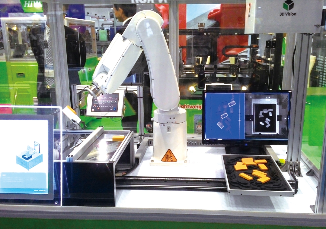 3D智慧視覺導引的機器人（圖片來源：工業技術研究院）