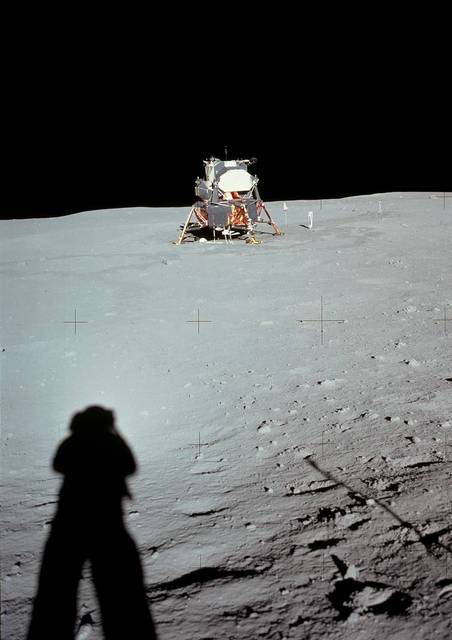 美國1969年全球首次「阿波羅11號」(Apollo 11)載人登月任務。(圖片來源：NASA)