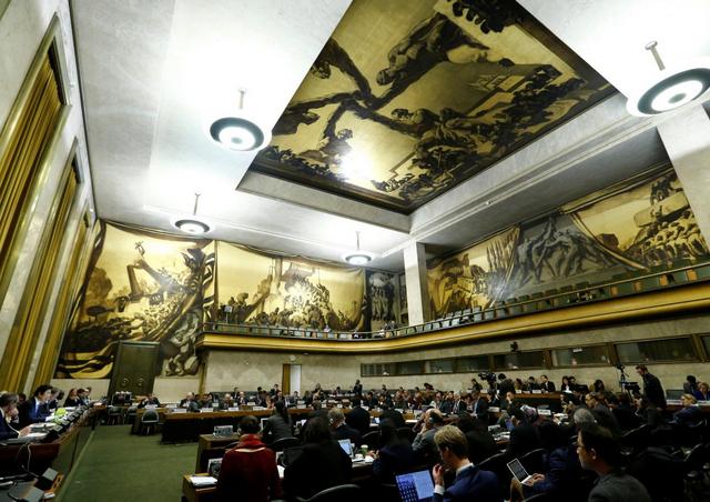 「國際裁軍會議」(CD)會場一隅。(圖片來源：聯合國資料庫)