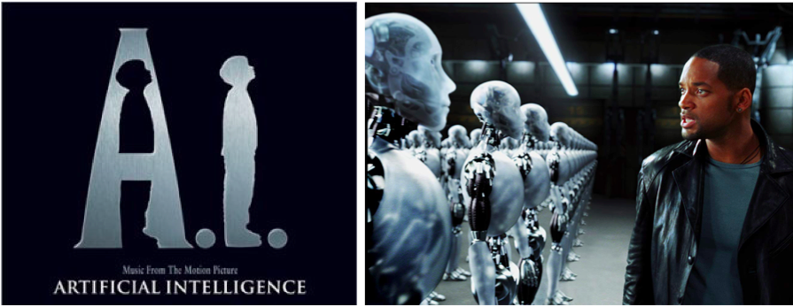 電影《AI 人工智慧》與《機械公敵》劇照。 （圖／IMDb）