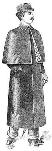 一位紳士身著Macintosh的服飾，來自1893年的型錄。
