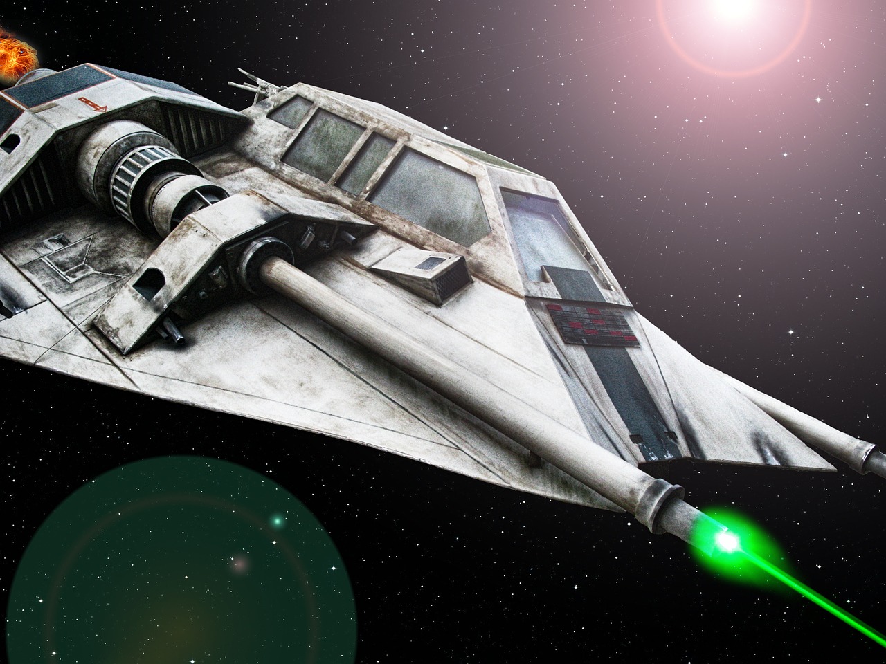 科幻電視劇集《星艦迷航》中的牽引光束不再是科幻夢想，科學家早已著手研究使用「輻射壓力」來加速和捕捉粒子，並發展出許多「光鑷子」的應用。（圖 / Pixabay）