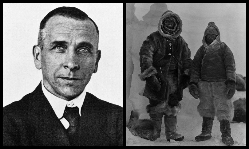 阿爾弗雷德．韋格納在格陵蘭的探險獲得了更清楚的格陵蘭地形與氣候資料。右圖為（左）韋格納和（右）維侖森（Rasmus Villumsen），攝於1930年11月1日，韋格納在該月的營隊補給中心臟衰竭喪生，維侖森將韋格納埋葬在雪中並以滑雪板標示，此後沒有人再見到維侖森。（圖／wikipedia）
