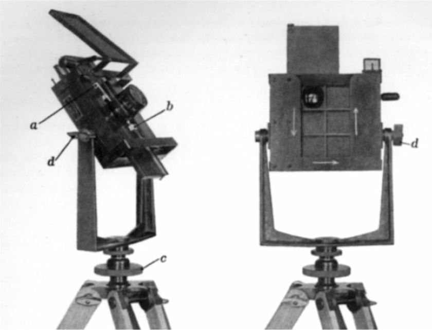 1909年，測試階段的Størmer-Krogness auroral camera（圖／Auroral Pioneer〉