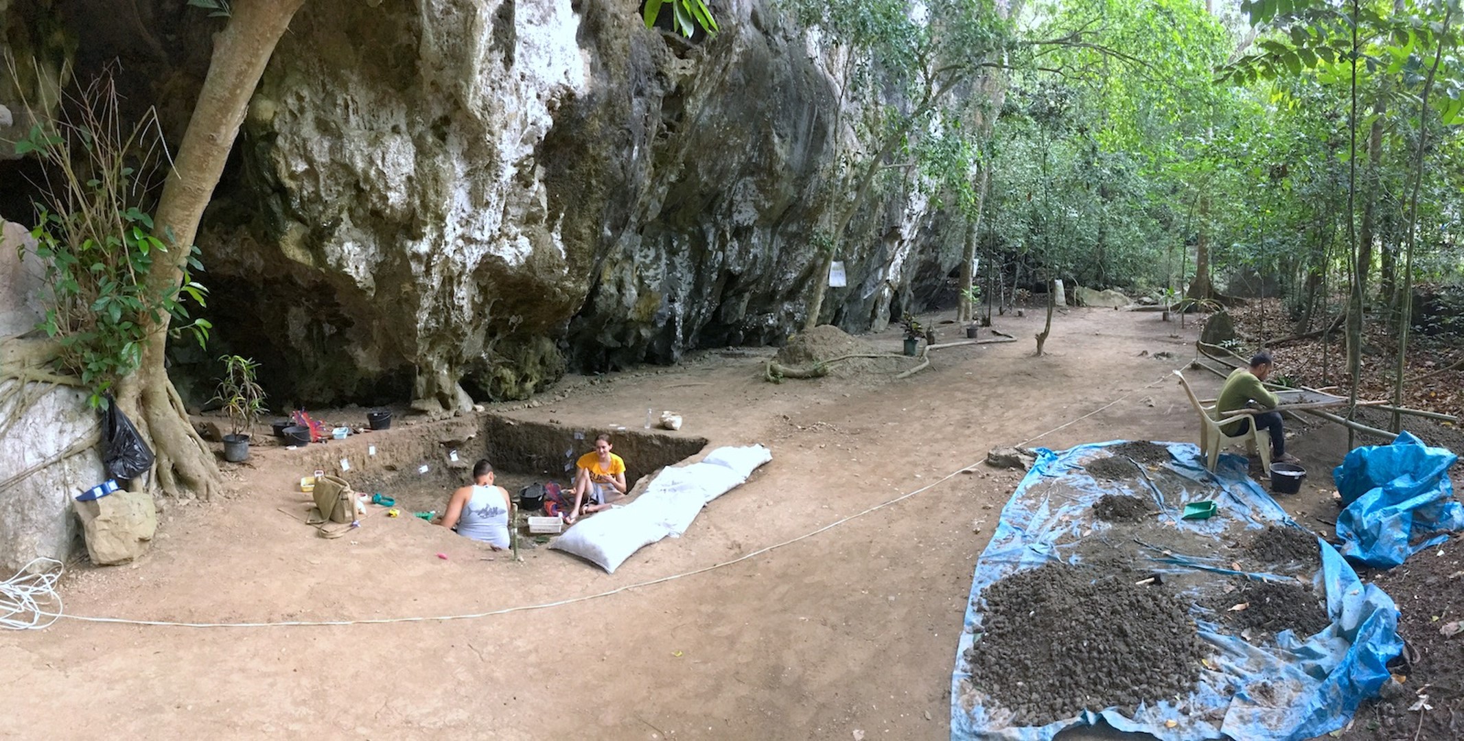 巴拉望北部的 Ille Cave 遺址，攝於 2019 年。（圖／高德提供）